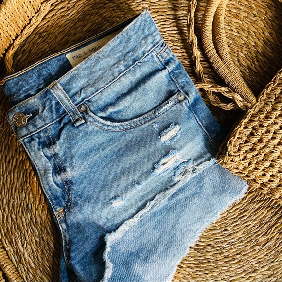 Rag & Bone Cut Off denim Shorts - Picture 2 of 12